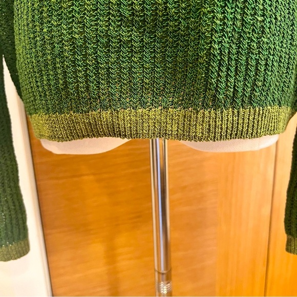 Zara | V-Neck | Collared Sweater | Green | Size Small | Never Worn - Picture 7 of 11